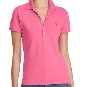 Ralph Lauren Interlock Classic Fit Pink Polo Shirt